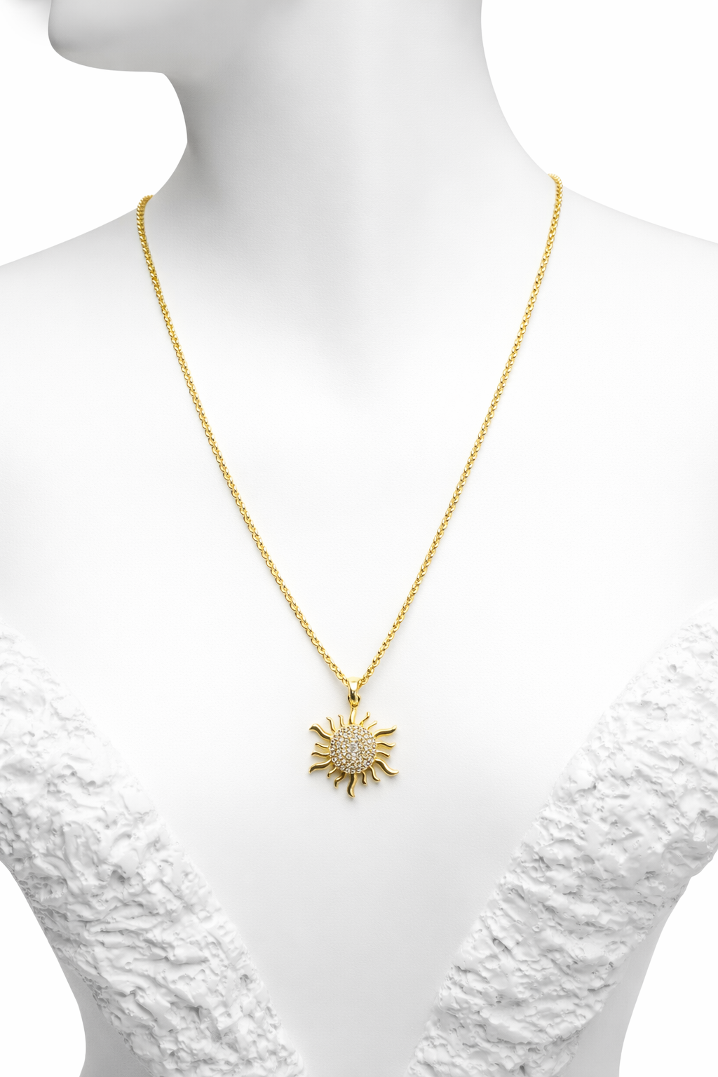 Taşlı Güneş Kolye